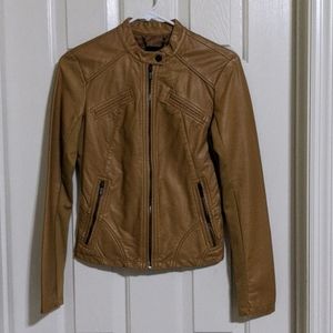 Express vegan leather moto jacket
